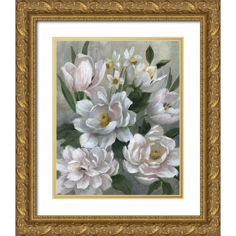 Sweet Surprise Gold Ornate Wood Framed Art Print with Double Matting by Nan