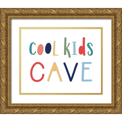 Cool Kids Cave Gold Ornate Wood Framed Art Print with Double Matting by Carpentieri, Natalie