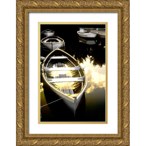 Morning Ready Gold Ornate Wood Framed Art Print with Double Matting by Delimont, Danita