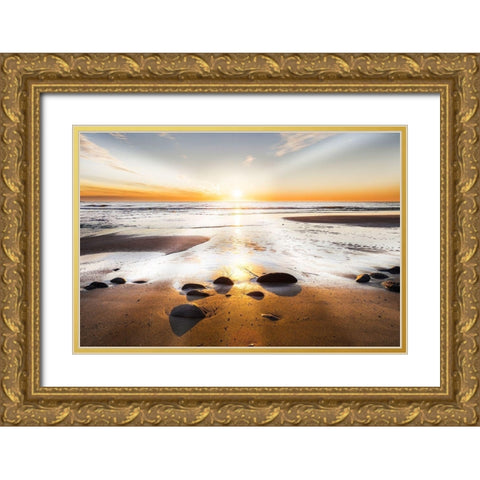 Affirmation of Light Gold Ornate Wood Framed Art Print with Double Matting by Delimont, Danita
