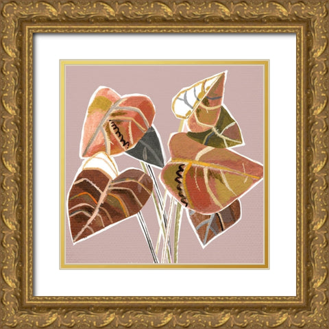 Sedona Abstract Gold Ornate Wood Framed Art Print with Double Matting by Pope, Katherine and Elizabeth