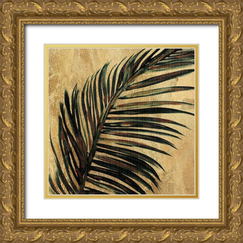 Lush Palm I Gold Ornate Wood Framed Art Print with Double Matting by Jill, Susan