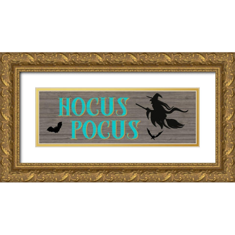 Hocus Pocus Gold Ornate Wood Framed Art Print with Double Matting by CAD Designs