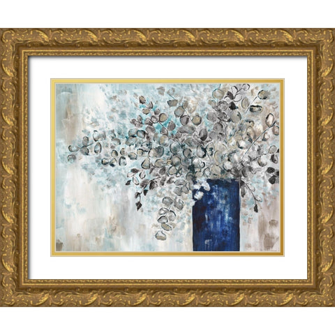 Reformed Eucalyptus Gold Ornate Wood Framed Art Print with Double Matting by Craven, Katrina