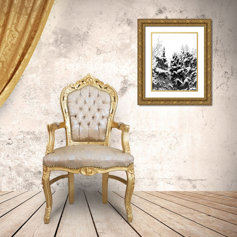 Wintery Dreams I Gold Ornate Wood Framed Art Print with Double Matting by Carpentieri, Natalie