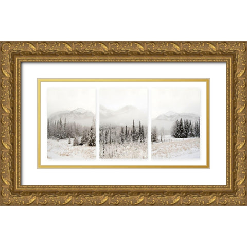 Snowbound Gold Ornate Wood Framed Art Print with Double Matting by Delimont, Danita