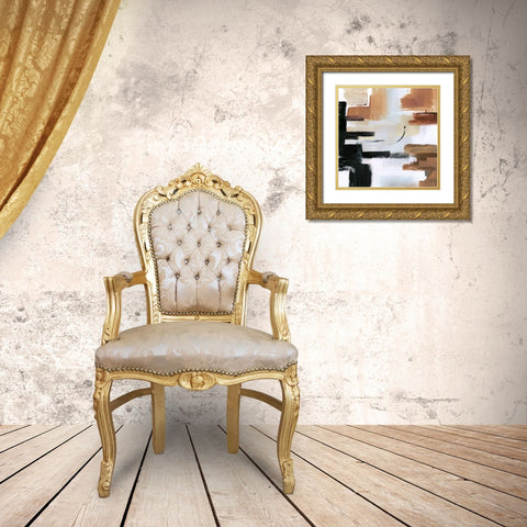 Mountain Plateau Gold Ornate Wood Framed Art Print with Double Matting by Jill, Susan