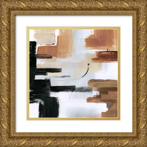 Mountain Plateau Gold Ornate Wood Framed Art Print with Double Matting by Jill, Susan