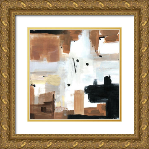 Winding Trail Gold Ornate Wood Framed Art Print with Double Matting by Jill, Susan