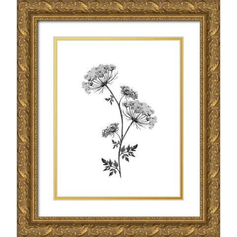 Neutral Washed Botanical III Gold Ornate Wood Framed Art Print with Double Matting by Knutsen, Conrad