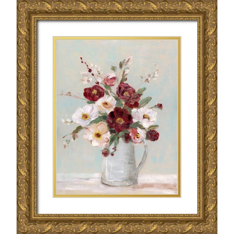 Summers Best Blooms Gold Ornate Wood Framed Art Print with Double Matting by Swatland, Sally