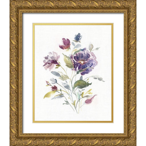 Color Variety I Gold Ornate Wood Framed Art Print with Double Matting by Robinson, Carol