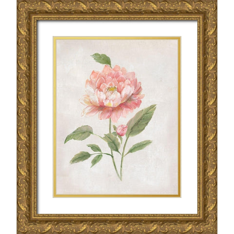 Grandiflora III Gold Ornate Wood Framed Art Print with Double Matting by Nan