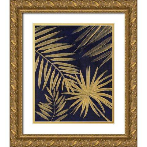 Tropical Gold Gold Ornate Wood Framed Art Print with Double Matting by Nan