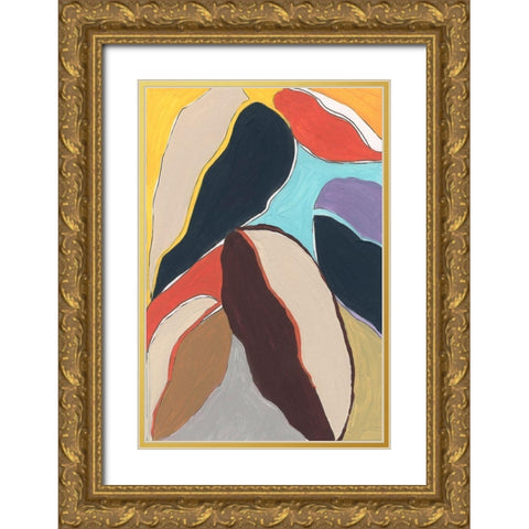 Botanical I Gold Ornate Wood Framed Art Print with Double Matting by Santiago, Daniela