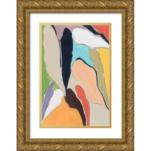 Botanical II Gold Ornate Wood Framed Art Print with Double Matting by Santiago, Daniela