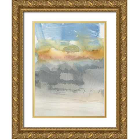 High Desert Sunset II Gold Ornate Wood Framed Art Print with Double Matting by Jill, Susan