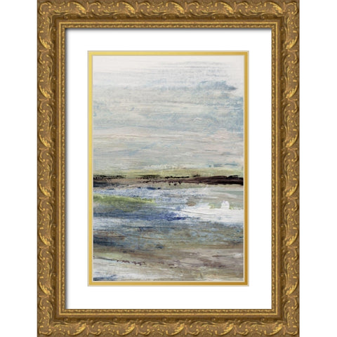 Wetlands II Gold Ornate Wood Framed Art Print with Double Matting by Jill, Susan