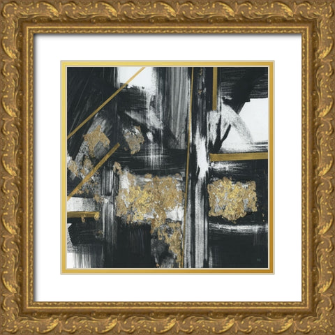 Ink to Paper Gold Ornate Wood Framed Art Print with Double Matting by Jill, Susan