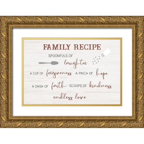 Endless Love Gold Ornate Wood Framed Art Print with Double Matting by CAD Designs