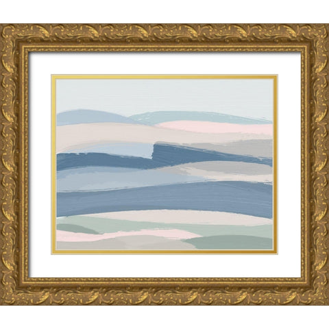 Rolling Waters Gold Ornate Wood Framed Art Print with Double Matting by Carpentieri, Natalie