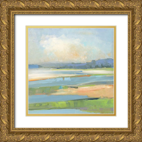 Pastel Coast Gold Ornate Wood Framed Art Print with Double Matting by Swatland, Sally