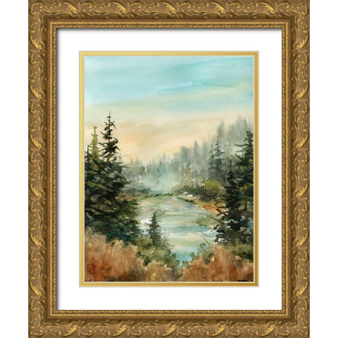 Favorite Spot Gold Ornate Wood Framed Art Print with Double Matting by Robinson, Carol