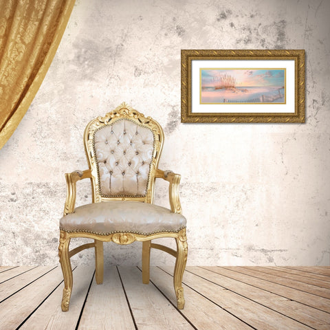 Through the Sea Grass Gold Ornate Wood Framed Art Print with Double Matting by Calascibetta, Mike