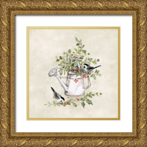 Winter Garden Gathering II Gold Ornate Wood Framed Art Print with Double Matting by Swatland, Sally