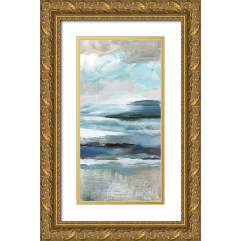 Distant Drama II Gold Ornate Wood Framed Art Print with Double Matting by Nan