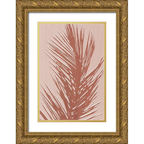 Sedona Palm Gold Ornate Wood Framed Art Print with Double Matting by Carpentieri, Natalie