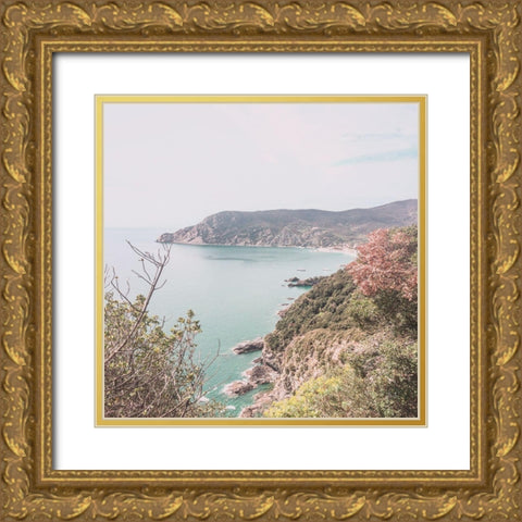 Capri Gold Ornate Wood Framed Art Print with Double Matting by Jill, Susan