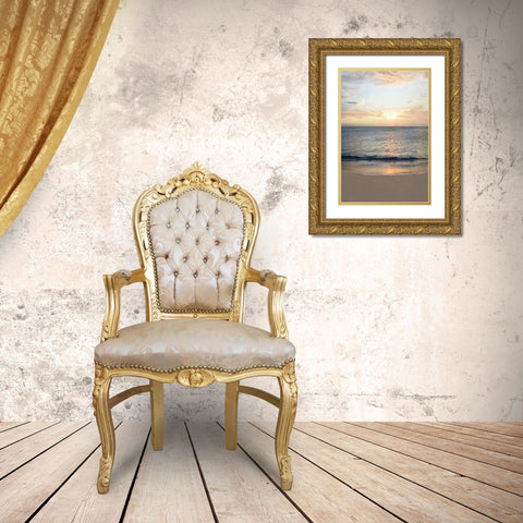 Calm Seas Gold Ornate Wood Framed Art Print with Double Matting by Carpentieri, Natalie
