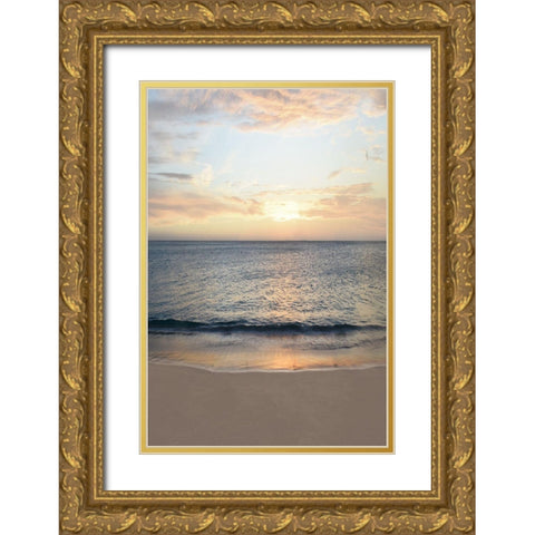 Calm Seas Gold Ornate Wood Framed Art Print with Double Matting by Carpentieri, Natalie