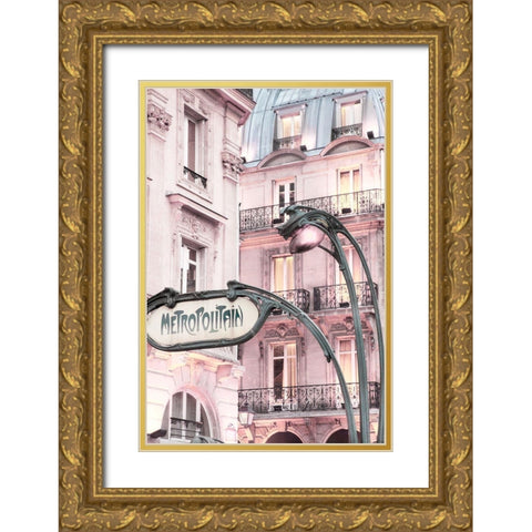 Metro Gold Ornate Wood Framed Art Print with Double Matting by Delimont, Danita