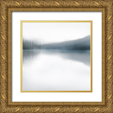 Mirror Lake Gold Ornate Wood Framed Art Print with Double Matting by Robinson, Carol