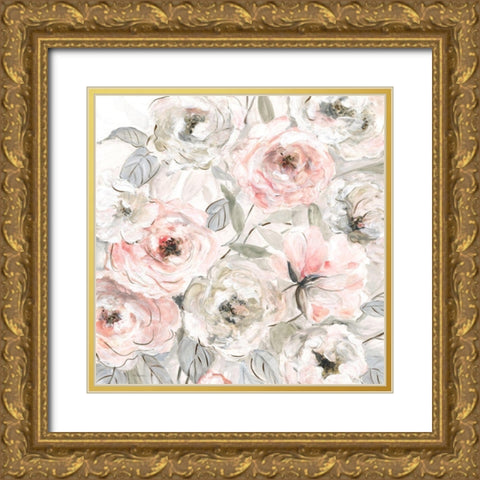 Blushing Fancy Gold Ornate Wood Framed Art Print with Double Matting by Robinson, Carol