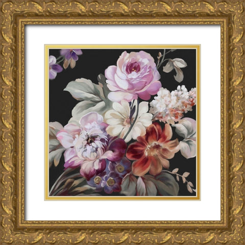 Midnight Garden Gold Ornate Wood Framed Art Print with Double Matting by Robinson, Carol
