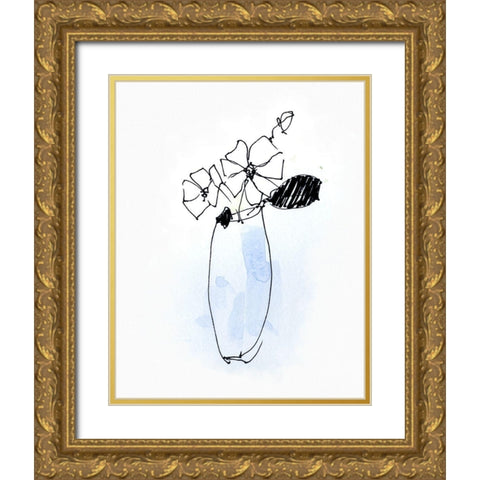 Petite Arrangement IV Gold Ornate Wood Framed Art Print with Double Matting by Swatland, Sally