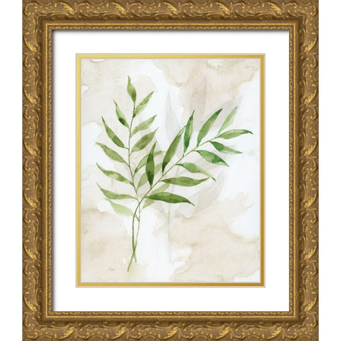 Botanical Bliss I Gold Ornate Wood Framed Art Print with Double Matting by Nan