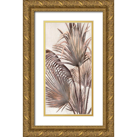 Sedona Palm II Gold Ornate Wood Framed Art Print with Double Matting by Pattinian, Merri