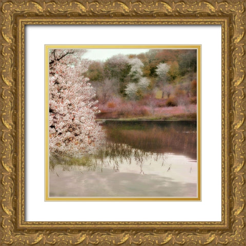 Fell the Joy of Spring Gold Ornate Wood Framed Art Print with Double Matting by Weisz, Irene