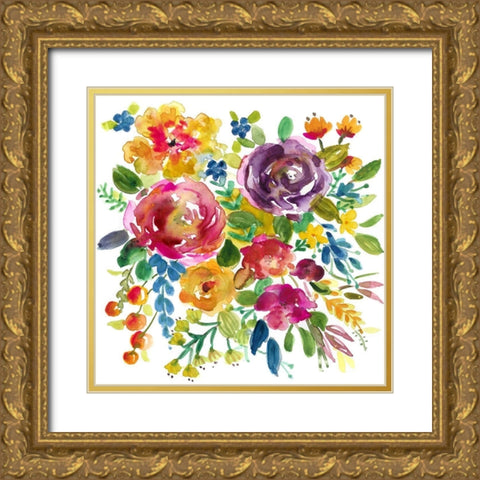 Bold and Bright III Gold Ornate Wood Framed Art Print with Double Matting by Finn, Livi
