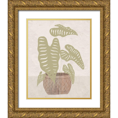 Potted Still Life I Gold Ornate Wood Framed Art Print with Double Matting by Santiago, Daniela