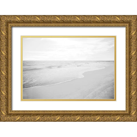 OBX Soft Shore Gold Ornate Wood Framed Art Print with Double Matting by Carpentieri, Natalie
