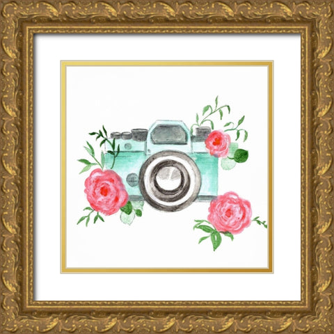 Vintage Shoot Gold Ornate Wood Framed Art Print with Double Matting by Tava Studios