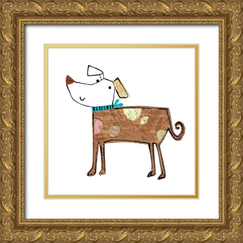 Dog Nature I Gold Ornate Wood Framed Art Print with Double Matting by Pope, Katherine and Elizabeth