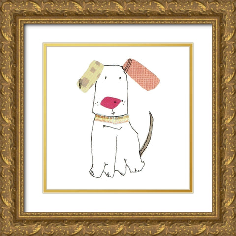 Dog Nature II Gold Ornate Wood Framed Art Print with Double Matting by Pope, Katherine and Elizabeth