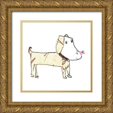 Dog Nature IV Gold Ornate Wood Framed Art Print with Double Matting by Pope, Katherine and Elizabeth