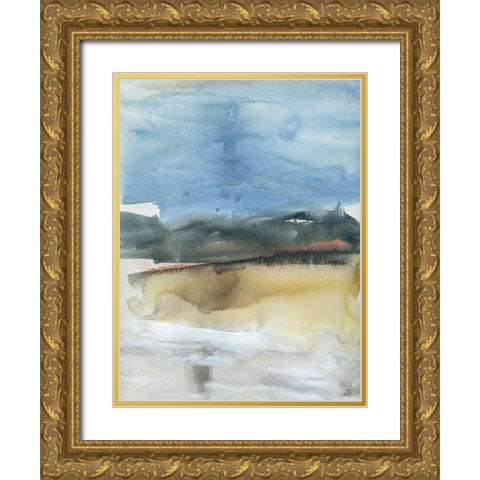 Mountain Shadows I Gold Ornate Wood Framed Art Print with Double Matting by Jill, Susan
